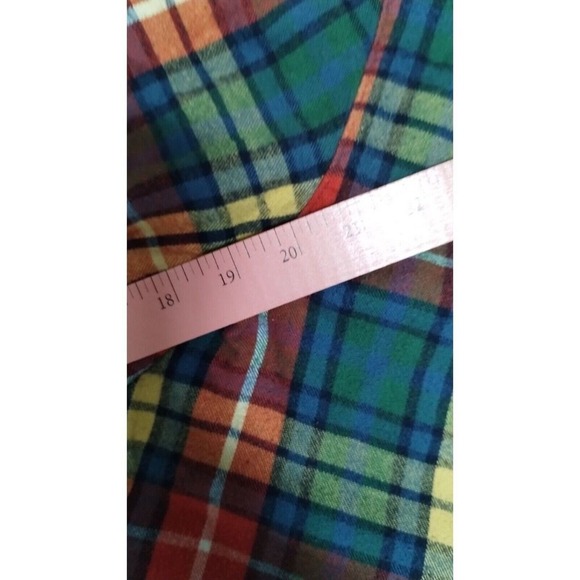 Mens Plaid Flannel Button Down Long Sleeve Shirt Casual Work - Picture 8 of 8